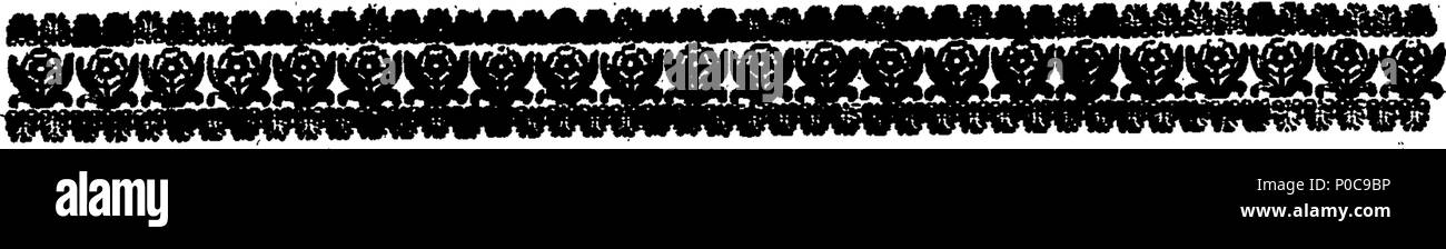 . Englisch: Fleuron aus Buch: ein Bericht über den derzeitigen Stand der großen Ebene der fens, Bedford-Level genannt, und der Hafen von Lynn; und der Flüsse Ouse und Nean, die zwei großen Kanalisation des Landes. Mit Überlegungen im Hinblick auf die beihilferegelung propos würde, die von der Corporation von Lynn zum Ablassen des sagte fens und Verließe, Hafen. Auch ein * Regelung demütig propos 'dfür das wirksame entleeren die fens und Verließe, Hafen oder Hafen: Aus einer Umfrage davon im August 1724. von Herrn Charles Bridgman. 183 einen Bericht über den derzeitigen Stand der großen Ebene der fens Fleuron T 136296-2 Stockfoto