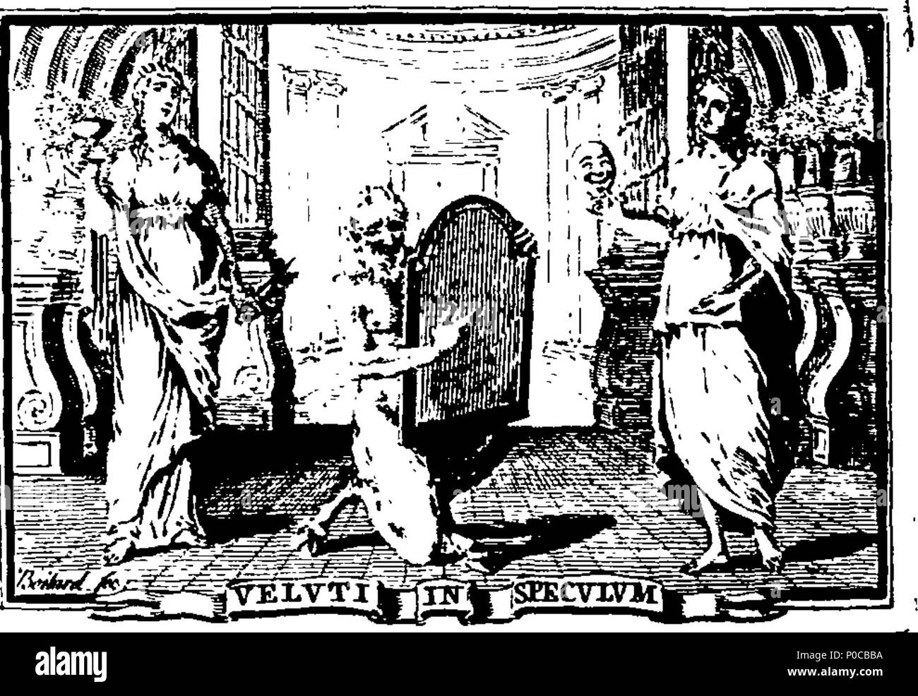 . Englisch: Fleuron aus Buch: Eine ausgewählte Sammlung von alten spielt. Band der Ersten. 188 Eine ausgewählte Sammlung von alten spielt. Band der Ersten. Fleuron T 079279-1 Stockfoto