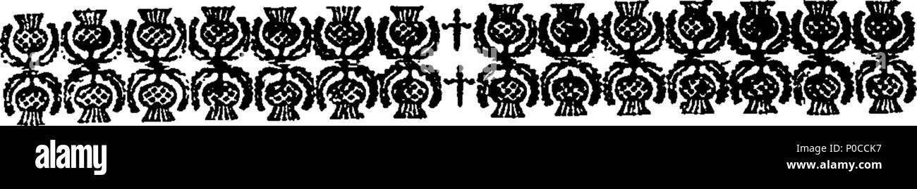 . Englisch: Fleuron aus Buch: eine Predigt, die bei der Kirche in Boston, N.E. August 14. 1746. Ist der Tag der allgemeinen Danksagung für die große Befreiung der Britischen Nationen durch die glorreiche und glücklichen Sieg in der Nähe von Culloden. Von seiner Königlichen Hoheit Prinz William Herzog von cumberlan April 16. Letzten. Wobei die Größe der Publick Gefahr und Befreiung ist in Teil dargelegt, zu begeistern, ihre sehr dankbar lobt Gott für ihre Rettung. Von Thomas Prinz, M.A. und Hirte der Kirche. [5 Zeilen von Exodus]. 191 eine Predigt im Süden Kirche in Boston geliefert, Stockfoto