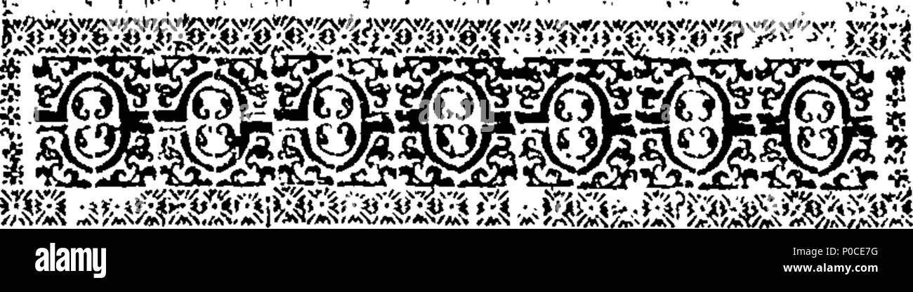 . Englisch: Fleuron aus Buch: eine Predigt predigen würde, bevor der Herr Abgeordnete des Unterhauses, in S. Margaret's, Westminster, am Mittwoch, den 29. Mai 1717. Wird der Tag der Publick Danksagung an Gott den Allmächtigen, für ein Ende der großen Rebellion, von der Restitution von König Charles II. und Royal-Family und die Wiederherstellung der Regierung. Von Andrew Snape, D.D. Kaplan in gewöhnlichen Seiner Majestät. 193 eine Predigt predigen würde, bevor der Herr Abgeordnete des Unterhauses, bei S Fleuron T 045992-6 Stockfoto