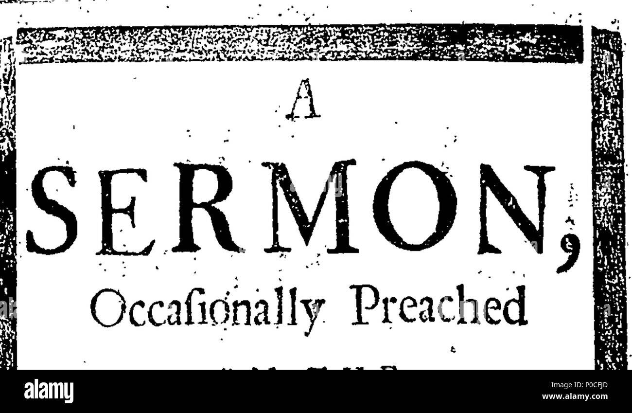 . Englisch: Fleuron aus Buch: eine Predigt, die gelegentlich bei der Beerdigung Predigten unserer späten Soveraign Wilhelm der III. König von England, Schottland, Frankreich und Irland; wer war feierlich Interroll Fließlager in Henry 7. Kapelle im Abby von Westminster. Am Sonntag, April 12. 1702 von William Bentley. D.D. Laut Auftrag lizenziert. 199 eine Predigt, die gelegentlich bei der Beerdigung Predigten unserer späten Soveraign Wilhelm der III Fleuron T 000577-3 Stockfoto