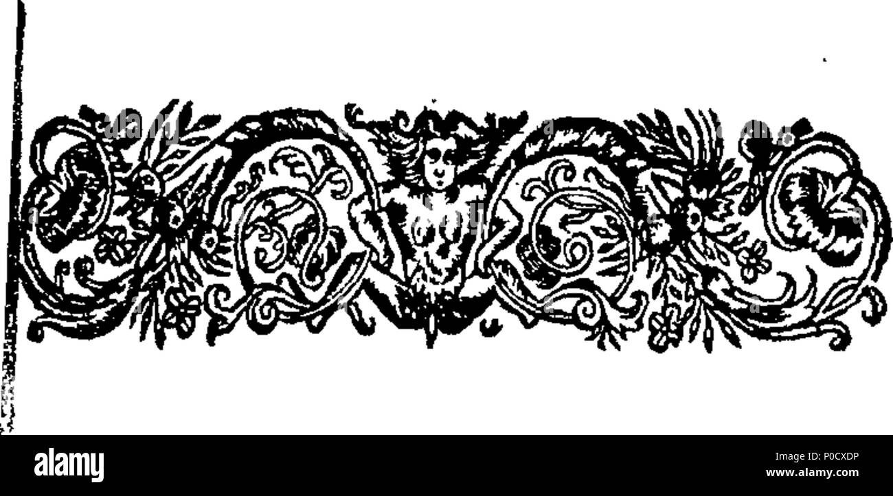 . Englisch: Fleuron aus Buch: eine kurze und einfac Methode mit den Juden. Worin die Gewissheit der christlichen Religion ist der untrügliche Beweis aus den vier Regeln, verwenden Sie [sic] gegen die Deisten demonstriert, dass diese vier Regeln verpflichten die Juden so viel oder mehr als die Deisten die Anerkennung von Christus. ... 201 Eine kurze und einfac Methode mit den Juden Fleuron T 014200-1 Stockfoto