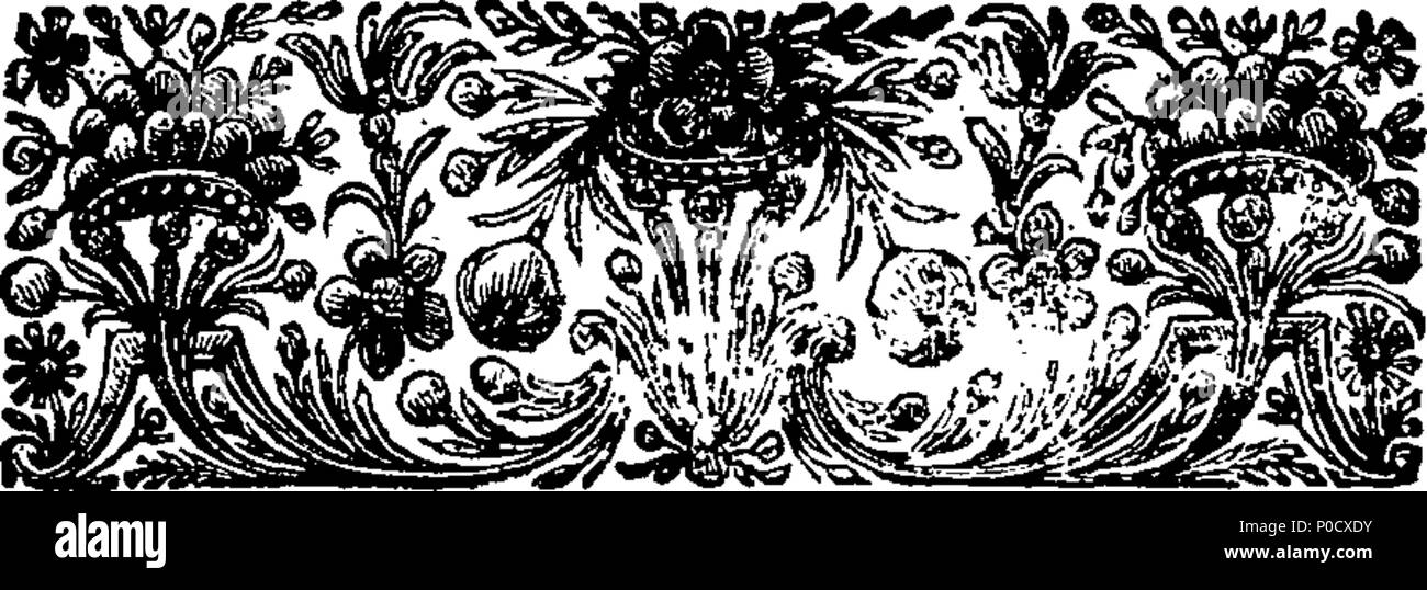 . Englisch: Fleuron aus Buch: eine kurze und einfac Methode mit den Juden. Worin die Gewissheit der christlichen Religion ist der untrügliche Beweis aus den vier Regeln Gebrauch gemacht gegen die Deisten demonstriert. Erzeige, dass diese vier Regeln verpflichten die Juden, wie viel oder mehr als die Deisten, die Anerkennung von Christus. Mit einer Antwort auf die meisten Material ihrer Einwände, und Vorurteile gegen das Christentum. 201 Eine kurze und einfac Methode mit den Juden Fleuron T 014201-3 Stockfoto