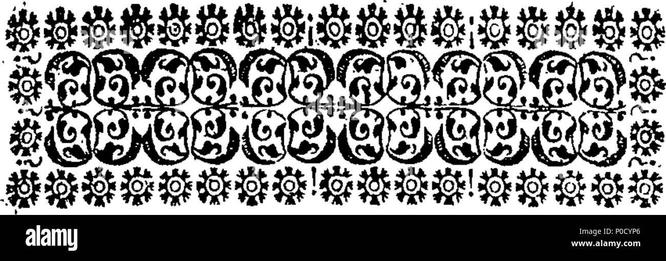 . Englisch: Fleuron aus Buch: Ein kurzer Essay auf Frei-denken. Von J. Addenbrooke, M.D. 203 Ein kurzer Aufsatz auf Frei-denken. Von J. Addenbrooke, M.D. Fleuron T 088427-3 Stockfoto