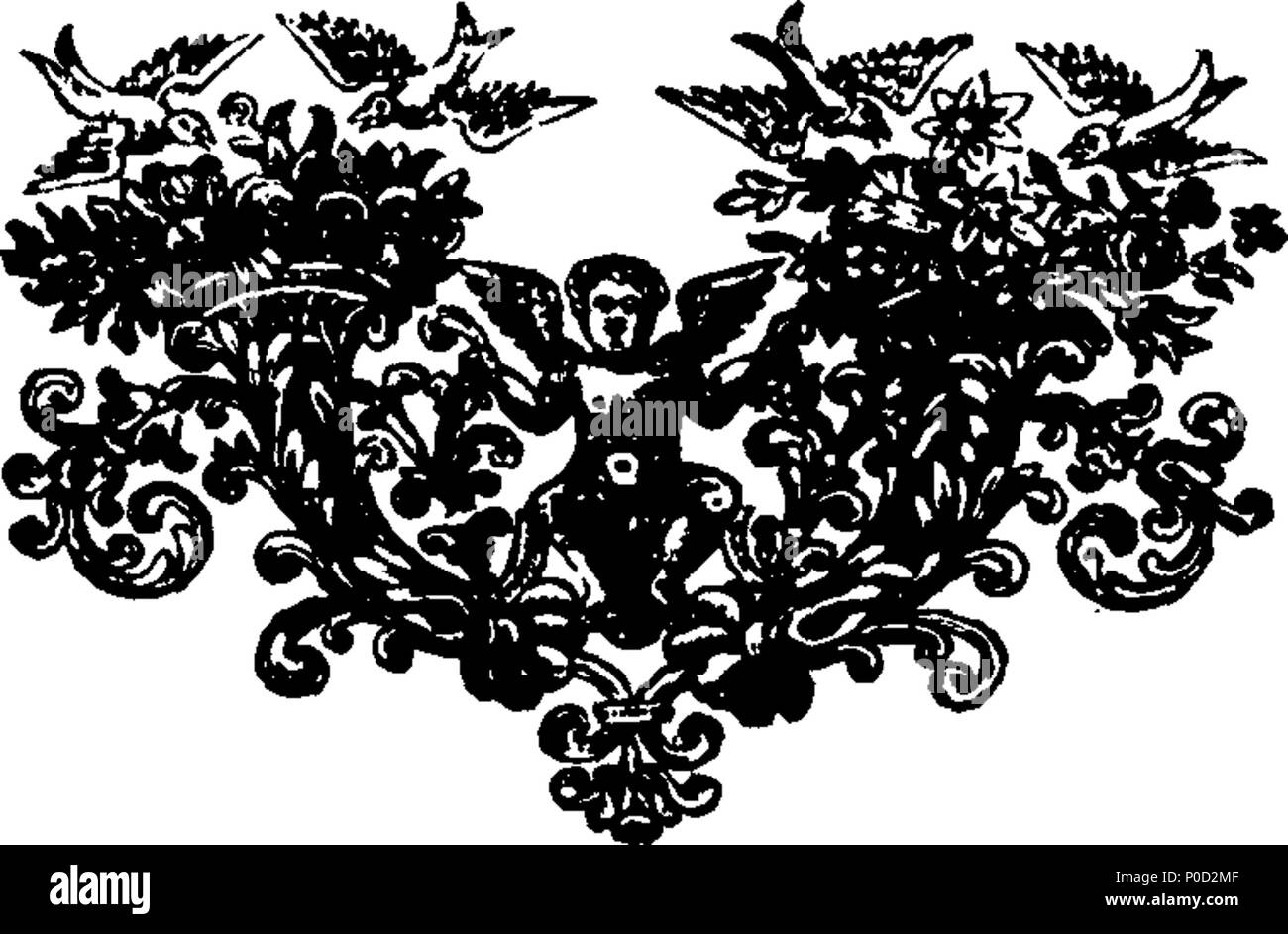 . Englisch: Fleuron aus Buch: eine Ergänzung der neuen und universal Lexikon der Künste und der Wissenschaften. 213 eine Ergänzung der neuen und universal Lexikon der Künste und der Wissenschaften. Fleuron T 097898-57 Stockfoto