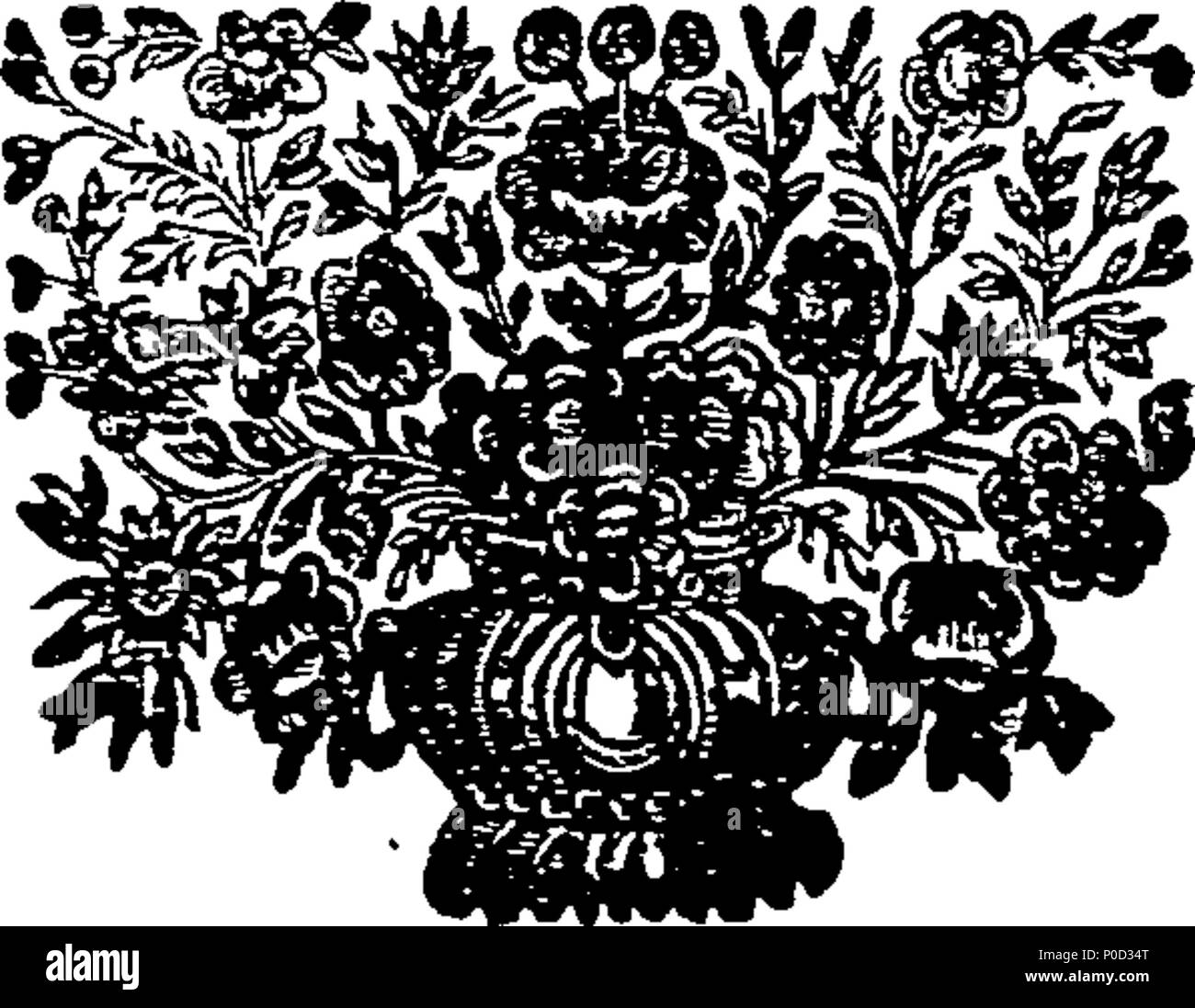 . Englisch: Fleuron aus Buch: EINE Umfrage von Staffordshire. Mit der Altertümer, die Grafschaft, mit einer Beschreibung der Beeston-Castle in Cheshire. Durch Sampson Erdeswicke, Esq; Veröffentlichen von Sir William Dugdale Abschrift der ursprünglichen Thema kopieren. Zu dem sind hinzugekommen, einige Bemerkungen über die Besitzer der Kloster - landet in Staffordshire. Von Sir Simon Degge, Knt. 214 Eine Umfrage der Staffordshire Fleuron T 118094-8 Stockfoto