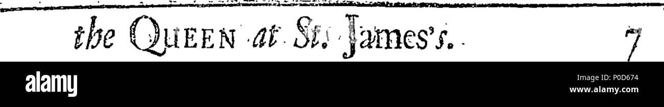 . Englisch: Fleuron aus Buch: eine Predigt predigen würde, bevor die Königin, die in der königlichen Kapelle in St. James's, November 4. 1705. Die XXIId Sonntag nach Trinitatis. Von George Stanhope, D.D. Dekan von Canterbury, und Kaplan in gewöhnlichen Ihrer Majestät. Durch spezielle Befehl Ihrer Majestät veröffentlicht. 194 eine Predigt predigen würde, bevor die Königin, die in der königlichen Kapelle in St. Fleuron T 011948-4 Stockfoto