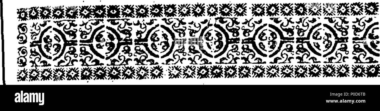 . Englisch: Fleuron aus Buch: eine Predigt Predigt in der Gemeinde - Kirche St. Olave Southwark, am Sonntag, den 18. November 1722. Durch die richtige Hochwürden in Gott Hugh Herrn Bischof von Bristol, Anlässlich seines Ausscheidens, die Pfarrei. Veröffentlichen würden an den Wunsch der Herren von der Sakristei, und andere Bewohner der genannten Pfarrei. 195 eine Predigt Predigt "in der Pfarrei - Kirche des Hl. Fleuron T 003015-2 Stockfoto