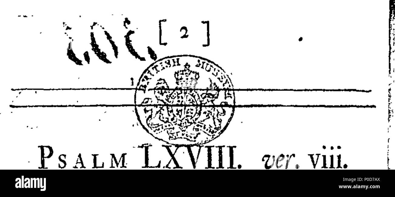 . Englisch: Fleuron aus Buch: eine Predigt in der St. Edmund's-Bury, am ersten Mai 1707. Der Tag der Danksagung für die Union von England und Schottland. Veröffentlichen würde auf Antrag der Corporation. Von Francis Hutchinson, D.D. Minister des St. James's Pfarrei St. Edmund's - begraben. 196 eine Predigt in St Fleuron T 099480-2 Stockfoto