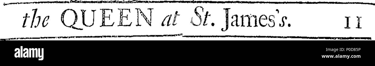 . Englisch: Fleuron aus Buch: eine Predigt vor der Königin in der Kapelle predigte - royal am St. James's; der 7. November 1710. Der Tag der Dankbarkeit gegenüber dem Allmächtigen Gott, für die Erfolge der Kampagne, insbesondere für jene in Spanien. Von George Stanhope, D.D. Dekan von Canterbury, und Kaplan in gewöhnlichen Ihrer Majestät. Durch spezielle Befehl Ihrer Majestät veröffentlicht. 197 eine Predigt vor der Königin in der Kapelle predigte - Royal St Fleuron T 047801-4 Stockfoto