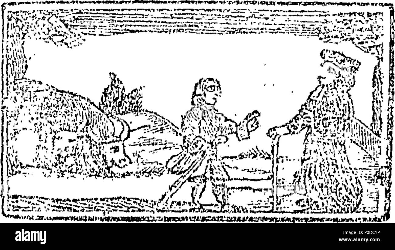 . Englisch: Fleuron aus Buch: eine seltsame und wunderbare Verhältnis der alten Frau, die in Ratcliff-Highway ertrunken war. Vor zwei Wochen. Mit dem Traum der alten Frau ein wenig nach ihrem Tod hinzugefügt. Teil der Erste. 210 Eine seltsame und wunderbare Verhältnis der alten Frau, die in Ratcliff-Highway Fleuron T 048727-15 ertrunken war Stockfoto