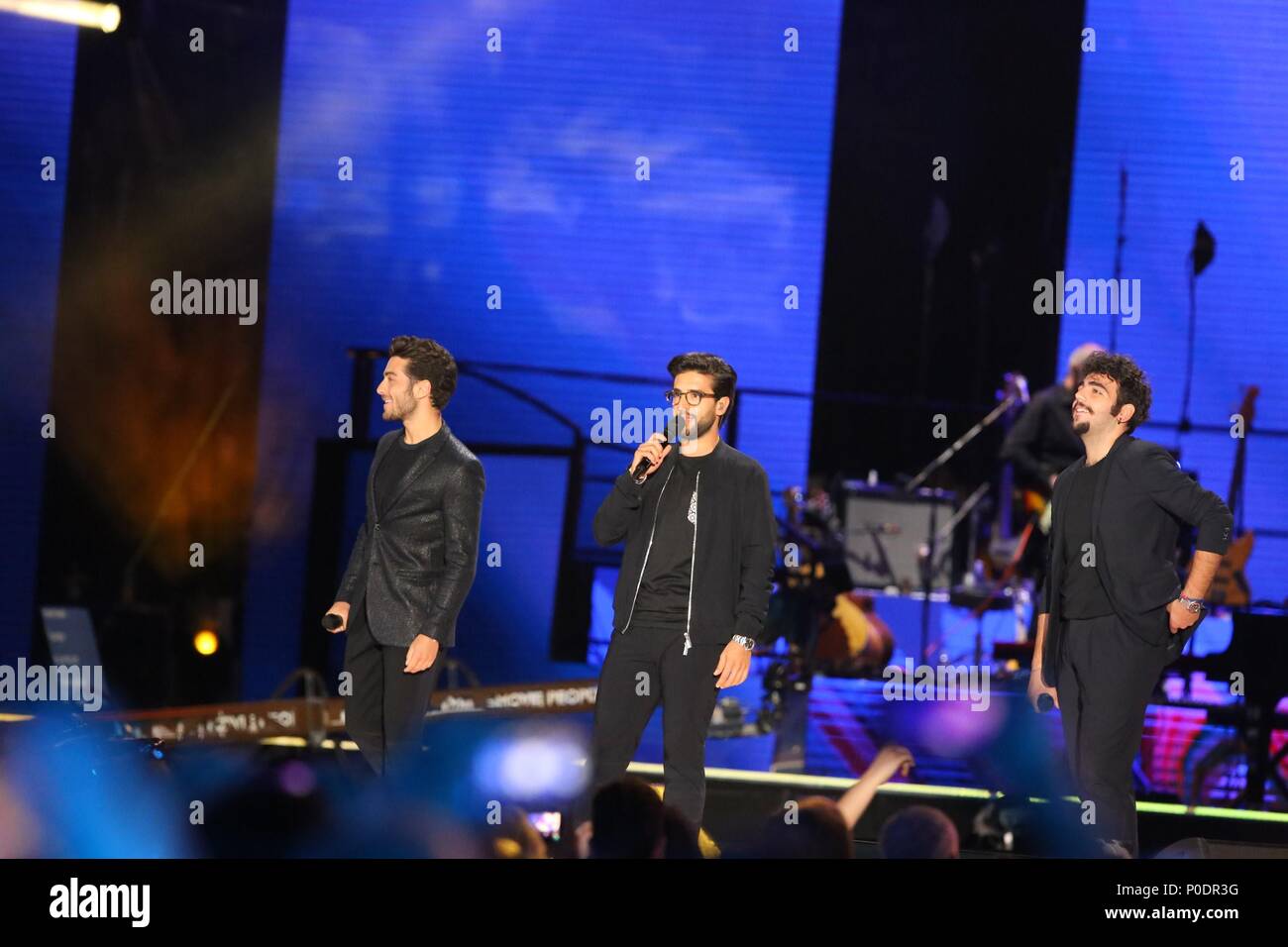 Il Volo während der PINO È das größte Live Tribut der Italienischen Musik zu Pino Daniele (Foto von Paola Visone/Pacific Press) Stockfoto