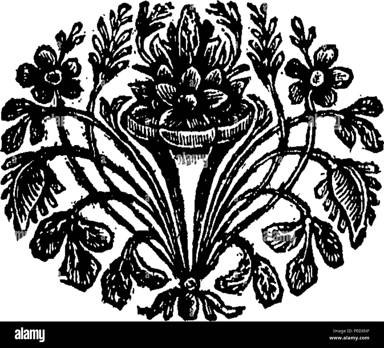 . Englisch: Fleuron aus Buch: eine Abhandlung über die Zimmerei. In dem sind die prägnanten und authentick Regeln der Kunst, in der eine genauere Methode als noch Publick gewesen. Erläutern von achtundzwanzig Kupfer-Platten. Von Francis Preis. 233 eine Abhandlung über die zimmerei Fleuron T 194727-30 Stockfoto