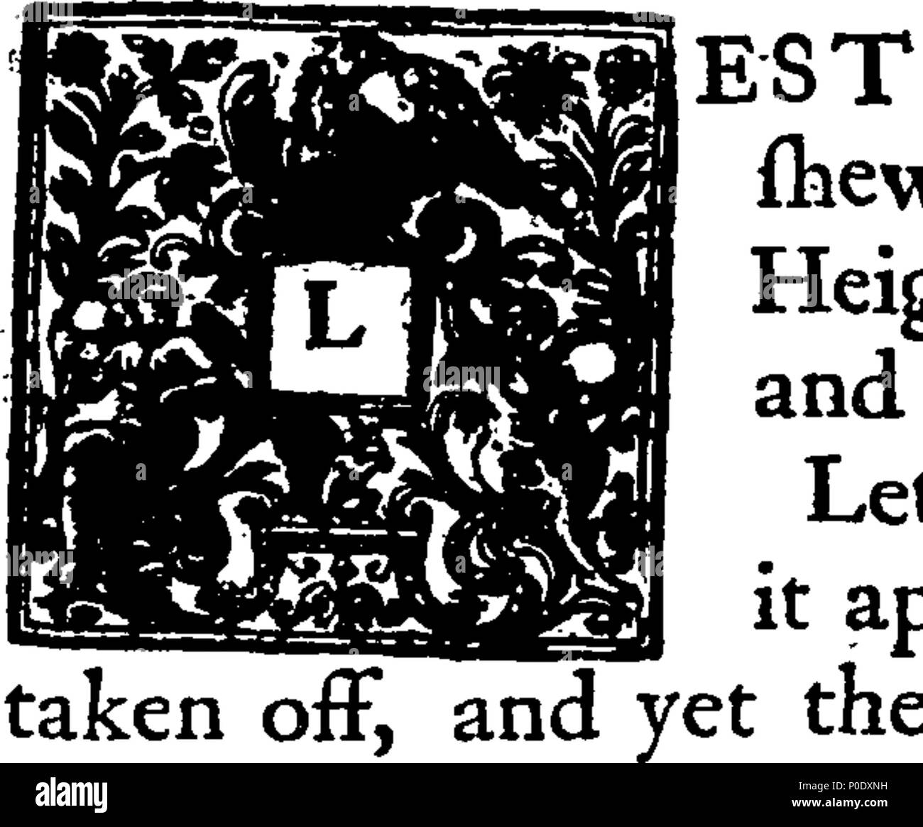 . Englisch: Fleuron aus Buch: eine Abhandlung über die Zimmerei. In dem sind die prägnanten und authentick Regeln der Kunst, in der eine genauere Methode als noch Publick gewesen. Erläutern von achtundzwanzig Kupfer-Platten. Von Francis Preis. 233 eine Abhandlung über die zimmerei Fleuron T 194727-35 Stockfoto