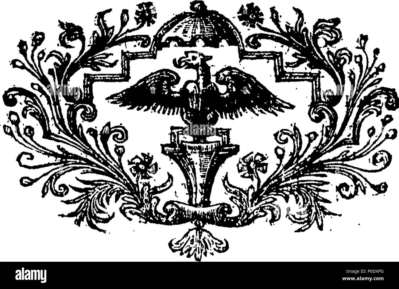 . Englisch: Fleuron aus Buch: eine Abhandlung über die Zimmerei. In dem sind die prägnanten und authentick Regeln der Kunst, in der eine genauere Methode als noch Publick gewesen. Erläutern von achtundzwanzig Kupfer-Platten. Von Francis Preis. 233 eine Abhandlung über die zimmerei Fleuron T 194727-7 Stockfoto