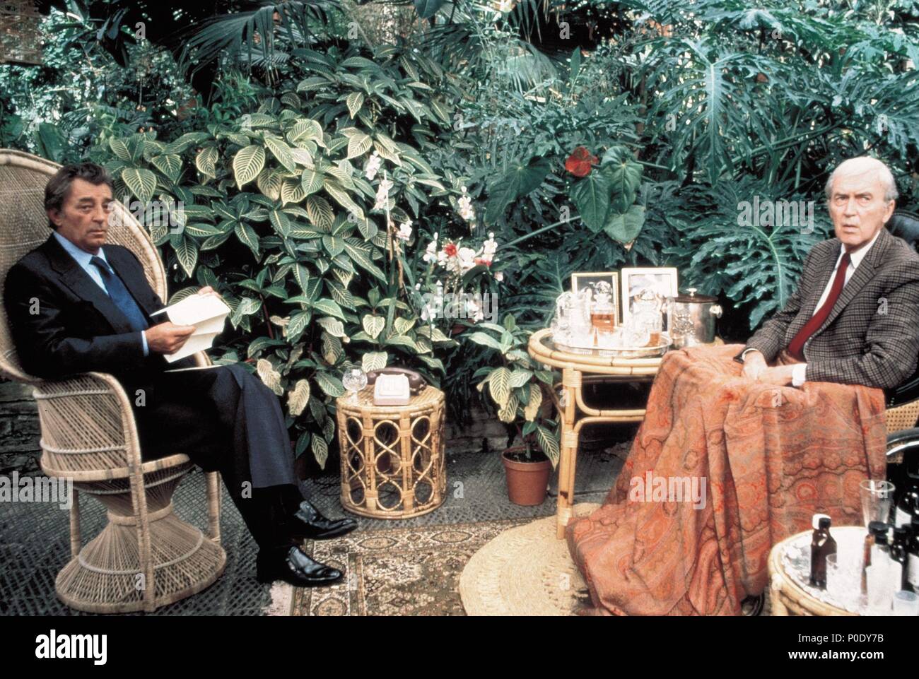 Original Film Titel: Der große Schlaf. Englischer Titel: The Big Sleep. Regisseur: MICHAEL WINNER. Jahr: 1978. Stars: James Stewart und Robert Mitchum. Quelle: ITC/Album Stockfoto