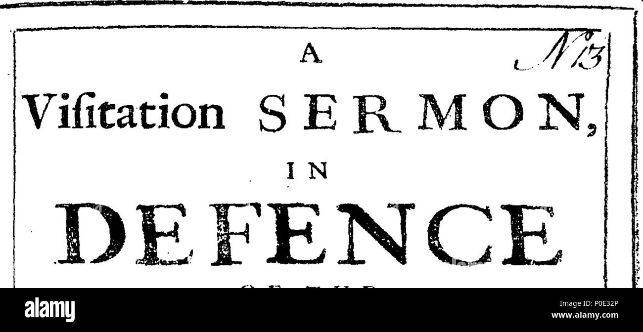 . Englisch: Fleuron aus Buch: eine Heimsuchung Predigt, in der Verteidigung des christlichen Glaubens, gegen die Moderne Socinians und deisten. Von Thomas Harward, Master of Arts, und Kurator von Madington. 247 eine Heimsuchung Predigt, in der Verteidigung des christlichen Glaubens, gegen die Moderne Socinians und deisten Fleuron T 010731-1 Stockfoto
