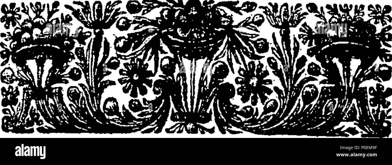 . Englisch: Fleuron aus Buch: eine zutreffende und genaue Beziehung der Tod von zwei catholicks, die für ihre Religion erlitt im Sommer Assisen, Lancaster im Jahr 1628 statt. Mit einigen Ergänzungen wiederveröffentlicht, aufgrund einer wunderbaren Heilung gewirkt durch die Fürsprache eines von Ihnen F. Edmund Arrowsmith, Priester der Gesellschaft Jesu, in der Person von Thomas Hawarden, Sohn von Caryl Hawarden von Appleton, in Widness in Lancashire. War der Tod von der großzügigen Lay-Man Richard Herst nicht weggelassen werden, dass die glücklich, die sie in ihren Leiden, können gemeinsam ihre wahren Stockfoto