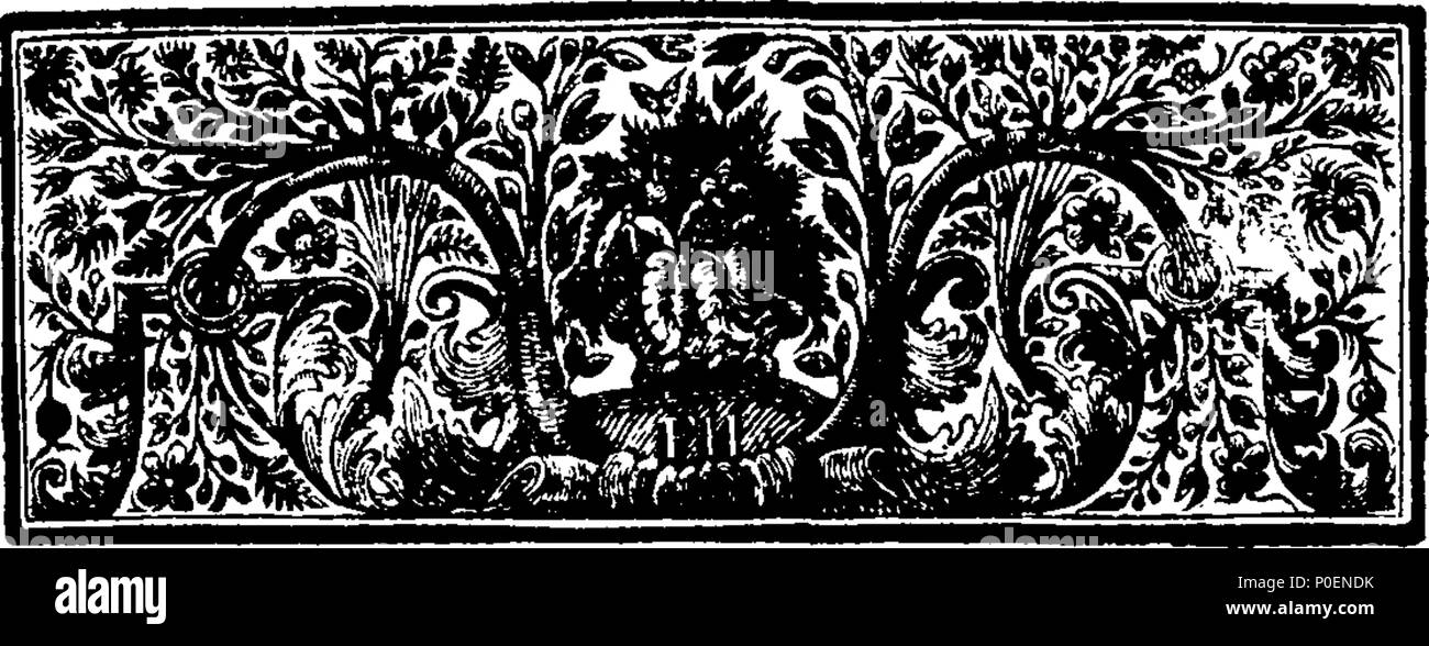 . Englisch: Fleuron aus Buch: eine Ansicht des Todes: oder, Abfahrt der Seele von der Welt. Eine philosophische heilig Gedicht, mit einem reichhaltigen Körper der Erläuterungen und einige zusätzliche Composures. Von J. Reynolds. 241 Ein Blick auf Tod - oder, Abfahrt der Seele aus der Welt Fleuron T 050756-7 Stockfoto