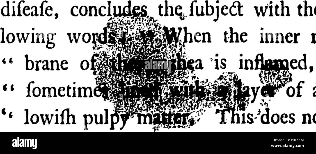 . Englisch: Fleuron aus Buch: eine Abhandlung über die Natur und Heilung der cynanche trachealis, allgemein die Kruppe genannt. Von Disney Alexander,... 237 eine Abhandlung über die Natur und Heilung der cynanche trachealis, die gemeinhin als die Kruppe Fleuron T 121924-2 Stockfoto