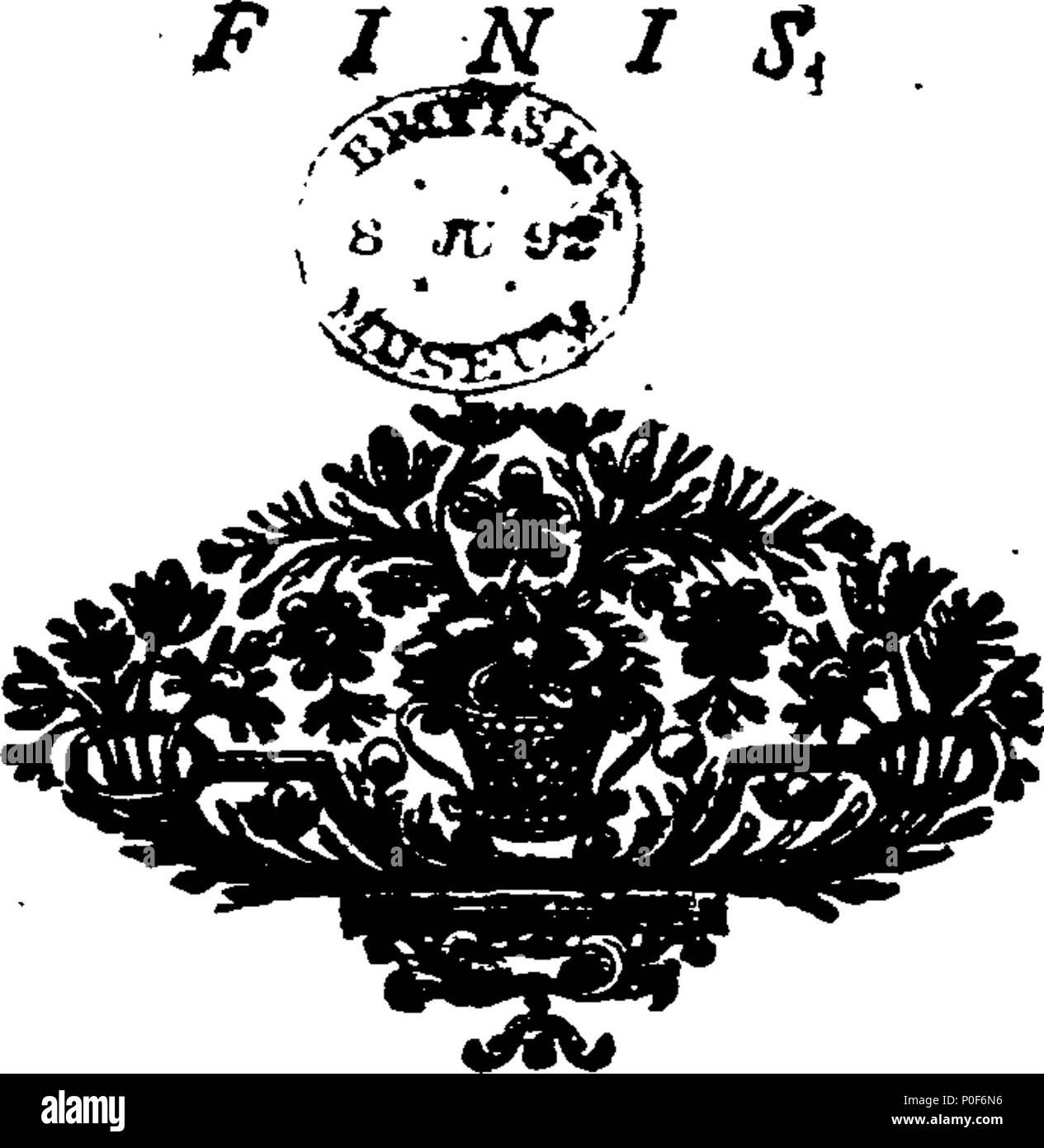 . Englisch: Fleuron aus Buch: eine zutreffende und genaue Liste der geistlichen und weltlichen Fürsten, auch Der Ritter Kommissare der Shires, Bürger und Burgesses, beschlossen, in der das Parlament von Grossbritannien beschworen zu dienen in Westminster die am 25. Juni 1741 zu treffen. Nach der Rückkehr in die Geschäftsstelle des Krone in His Majesty's High Court Chancery gemacht: Ebenso Kennzeichen an jedem, diejenigen Mitglieder, die im letzten Parlament, für und gegen die Konvention, für und gegen die Excise-Bill gestimmt, und wieder als Mitglieder dieses Parlaments gewählt; als auch Stockfoto