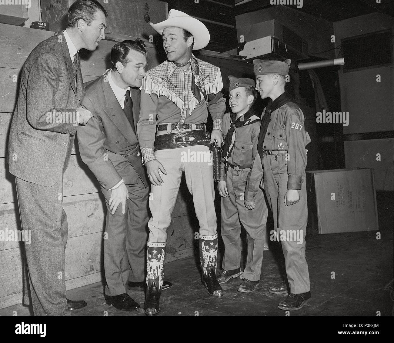 Stars: James Stewart; Roy Rogers. Stockfoto