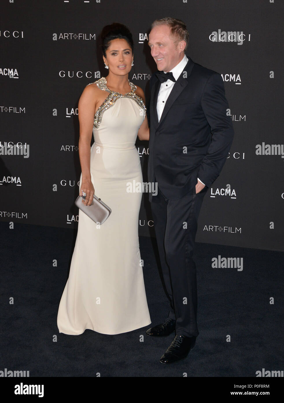 Salma Hayek und Francois Henri Pinault am 1024 LACMA Kunst+Film Gala im LACMA Museum in Los Angeles. a Salma Hayek und Francois Henri Pinault088 - - - - - - - - - - - - - Red Carpet Event, Vertikal, USA, Filmindustrie, Prominente, Fotografie, Bestof, Kunst, Kultur und Unterhaltung, Topix Prominente Fashion/Vertikal, Besten, Event in Hollywood Leben - Kalifornien, Roter Teppich und backstage, USA, Film, Stars, Film Stars, TV Stars, Musik, Promis, Fotografie, Bestof, Kunst, Kultur und Unterhaltung, Topix, Vertikal, Familie von aus dem Jahr 2014, Anfrage ts Stockfoto