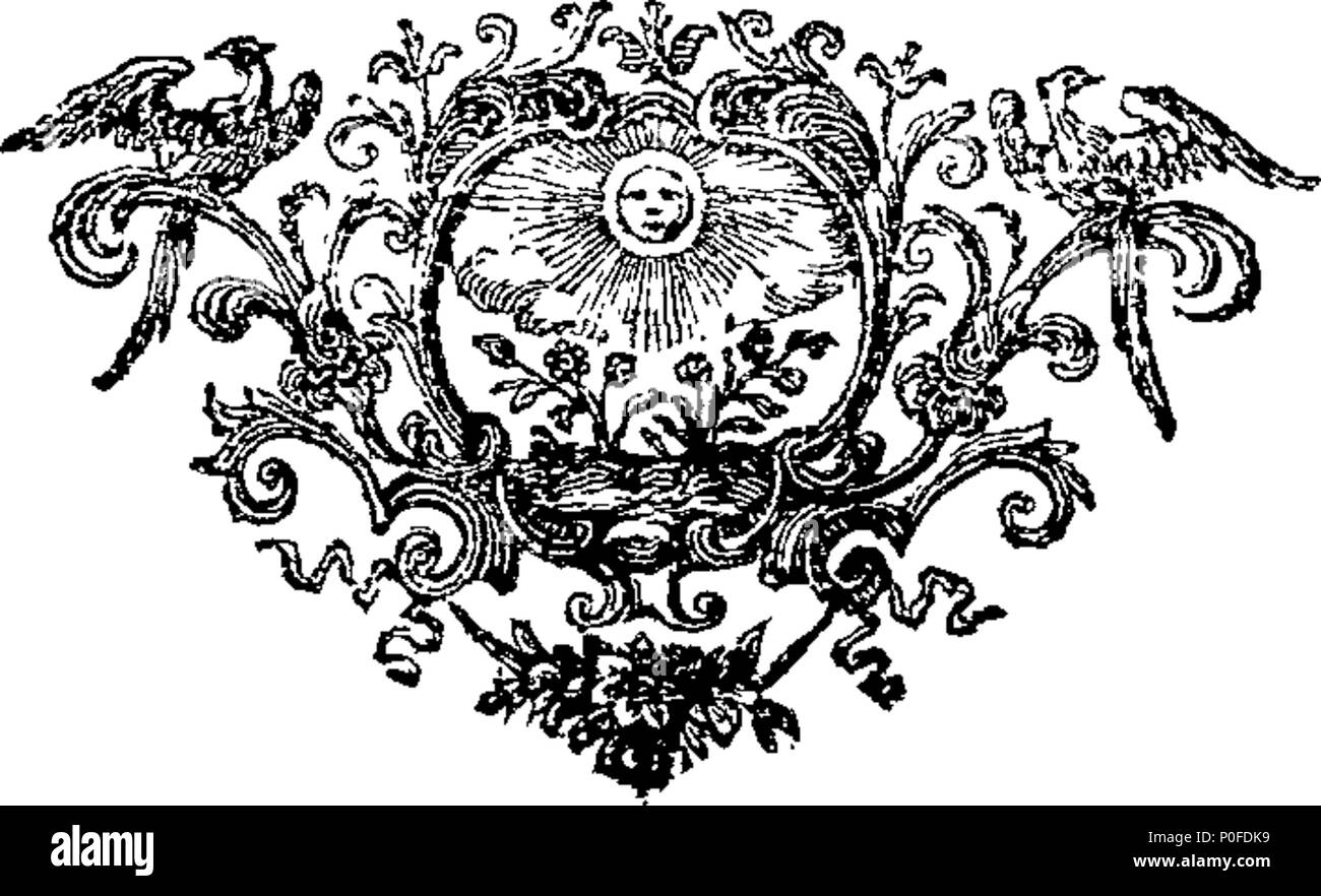 . Englisch: Fleuron aus Buch: eine Reise um die Welt durch die Art und Weise der Great South Sea, führen Sie die in den Jahren 1719, 20, 21, 22, in den Ehrenpreis von London, 24 Waffen und 100 Männer (unter Seiner Majestät Kommission cruize auf der Spanier in den späten Krieg mit der spanischen Krone), bis Sie entfernt auf der Insel Juan Fernandes gegossen wurde, im Mai 1720; und danach immer in der Racevery, die Jesus Maria und Sacra Familia, &c. Vom Kapitän George Shelvocke, Kommandant der Ehrenpreis, Recovery, &c. In dieser Expedition. 248 eine Reise rund um die Welt durch die Art und Weise der Great South Sea Fleuron T 086937 Stockfoto