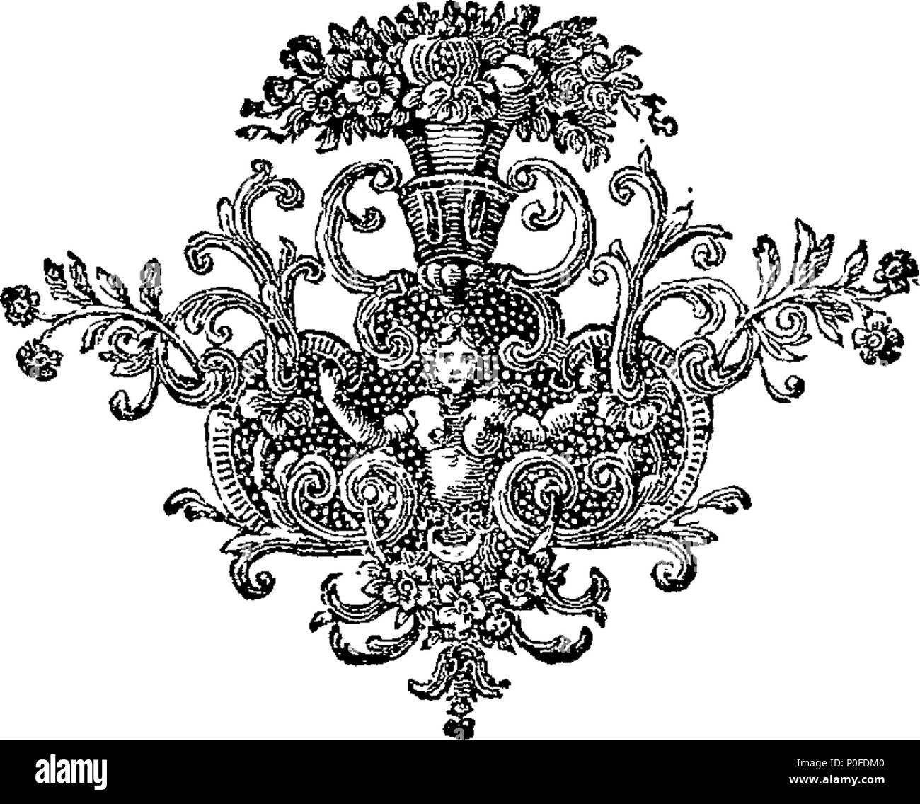 . Englisch: Fleuron aus Buch: eine Reise um die Welt durch die Art und Weise der Great South Sea, führen Sie die in den Jahren 1719, 20, 21, 22, in den Ehrenpreis von London, 24 Waffen und 100 Männer (unter Seiner Majestät Kommission cruize auf der Spanier in den späten Krieg mit der spanischen Krone), bis Sie entfernt auf der Insel Juan Fernandes gegossen wurde, im Mai 1720; und danach immer in der Racevery, die Jesus Maria und Sacra Familia, &c. Vom Kapitän George Shelvocke, Kommandant der Ehrenpreis, Recovery, &c. In dieser Expedition. 248 eine Reise rund um die Welt durch die Art und Weise der Great South Sea Fleuron T 086937 Stockfoto