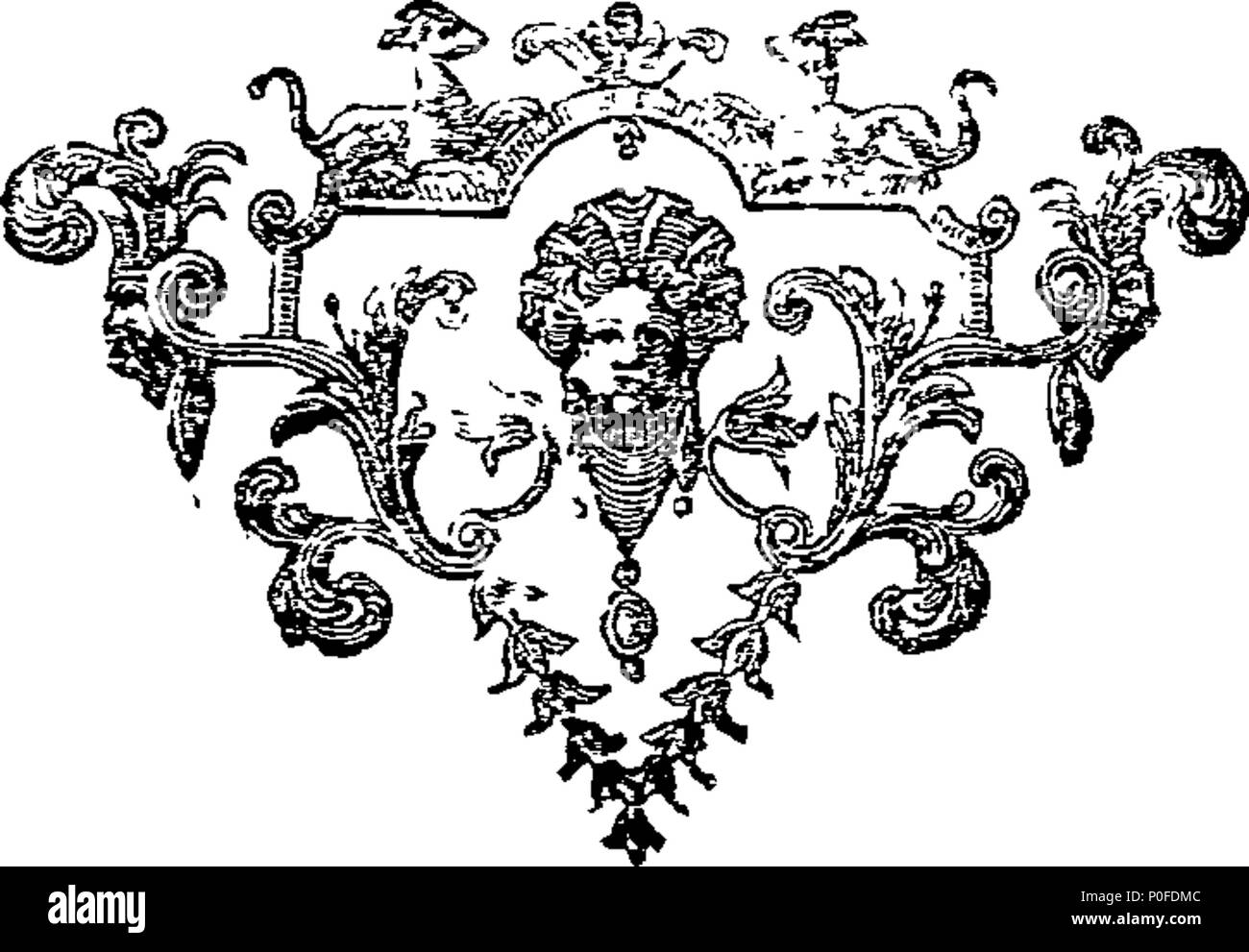 . Englisch: Fleuron aus Buch: eine Reise um die Welt durch die Art und Weise der Great South Sea, führen Sie die in den Jahren 1719, 20, 21, 22, in den Ehrenpreis von London, 24 Waffen und 100 Männer (unter Seiner Majestät Kommission cruize auf der Spanier in den späten Krieg mit der spanischen Krone), bis Sie entfernt auf der Insel Juan Fernandes gegossen wurde, im Mai 1720; und danach immer in der Racevery, die Jesus Maria und Sacra Familia, &c. Vom Kapitän George Shelvocke, Kommandant der Ehrenpreis, Recovery, &c. In dieser Expedition. 248 eine Reise rund um die Welt durch die Art und Weise der Great South Sea Fleuron T 086937 Stockfoto