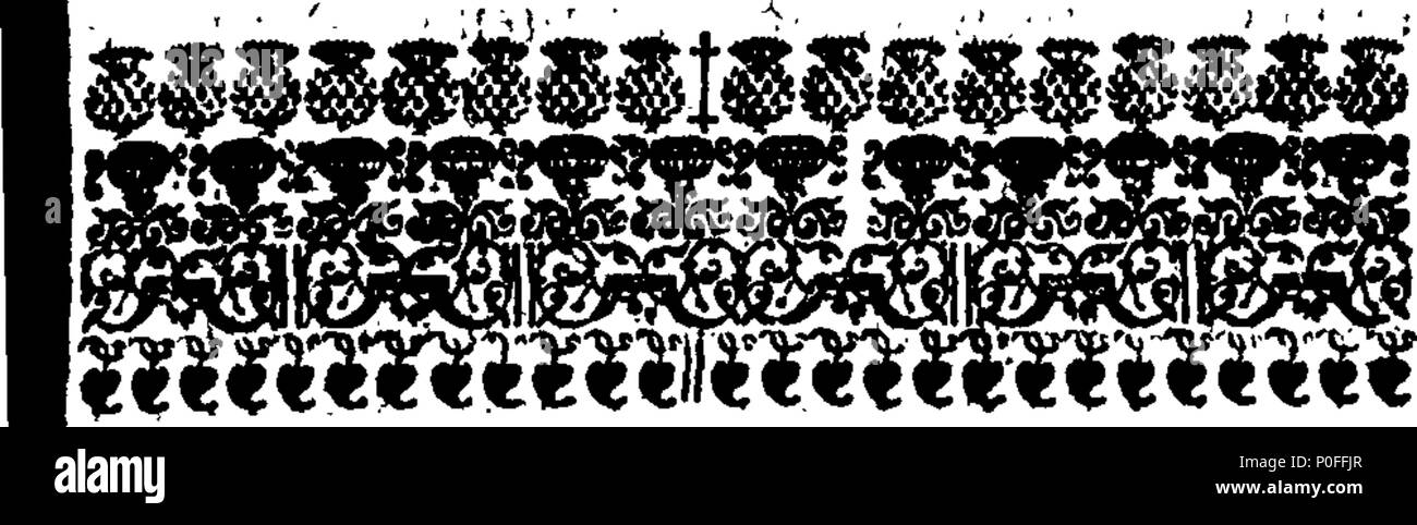 . Englisch: Fleuron aus Buch: eine Reise in die Südsee, und rund um die Welt durchführen möchten, in den Jahren 1708, 1709, 1710 und 1711. Mit einer Zeitschrift für alle unvergesslichen Transaktionen während der Reise; die Winde, Strömungen und Variation der Kompass; die Einnahme der Städte von Puna und Guayaquil, und mehrere Preise, von denen einer ein reichhaltiges Aeapulco Schiff. Eine Beschreibung der amerikanischen Küsten, von Feuerland im Süden, nach Kalifornien im Norden, (aus dem Coasting-Pilot, einem spanischen Manuskript.) Rückblick auf all jene Länder, die von den besten Autoren. Mit einer neuen Karte und descr Stockfoto