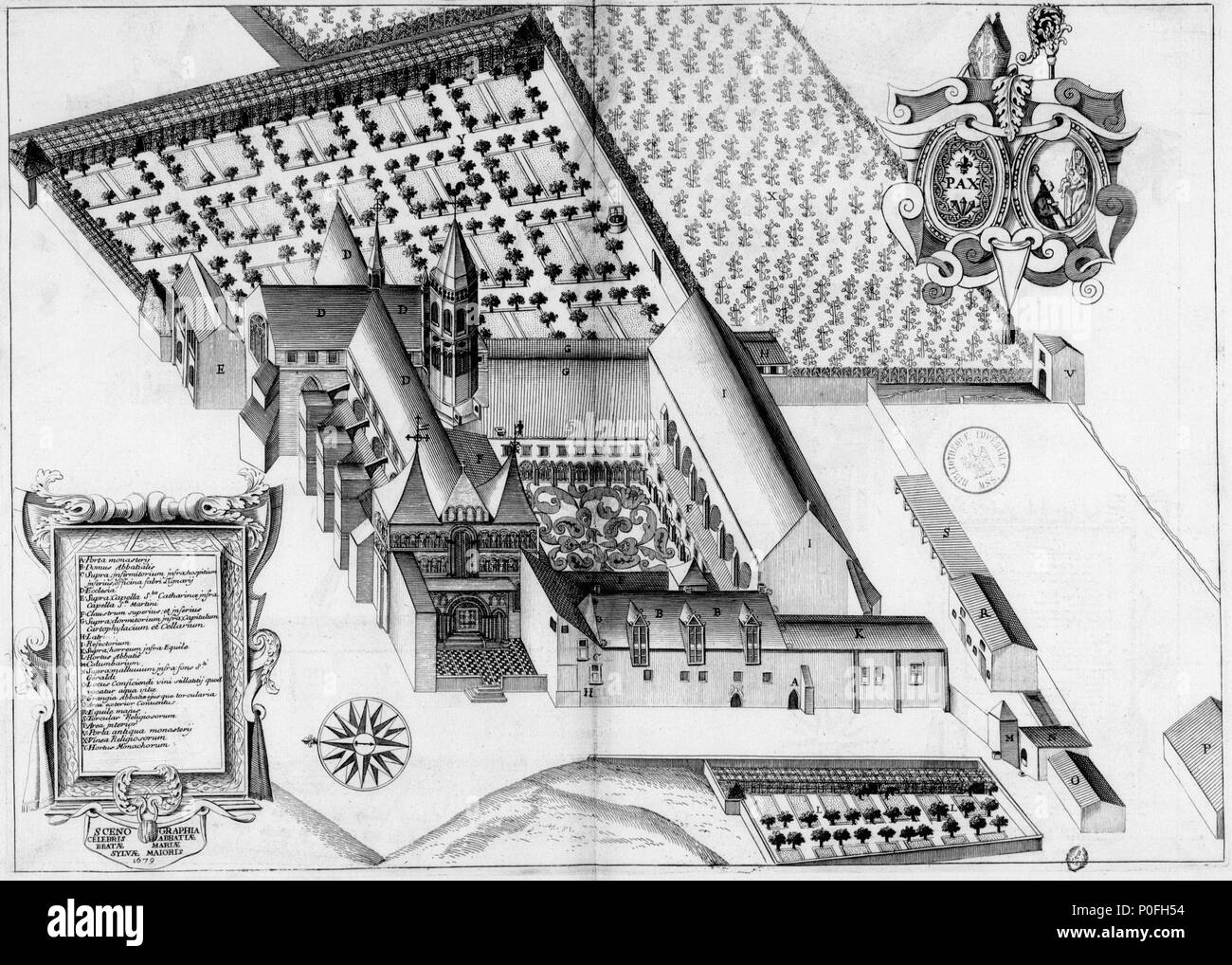 . Français: Planche gravée du 17ème siècle représentant l'Abbaye de La Sauve-Majeure, en France, dans le livre Monasticon Gallicanum. . 17. Jahrhundert. Michel Germain (1645 - 1694) Alternative Namen; Dom Dom Michel Germain Germain Beschreibung französischer Mönch, Gelehrter und Historiker Geburtsdatum / Tod 28. August 1645 vom 23. Januar 1694 die Lage der Geburt Péronne Authority control: Q 3309745 VIAF:?:? ISNI 24611609 0000 0001 2099 9200 88605954 LCCN:?n GND:?:? 02816668 119148676 SUDOC X WorldCat Achille Peigné-Delacourt (1797 - 1881) Beschreibung der französische Archäologe und Historiker Geburtsdatum/ Stockfoto