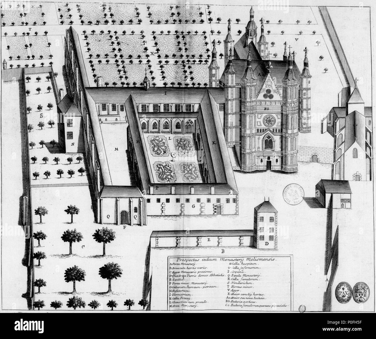 . Français: Planche gravée du 17ème siècle représentant l'Abbaye de Molesme en France, dans le livre Monasticon Gallicanum. Englisch: aus dem 17. Jahrhundert Darstellung der molesme Abtei in Frankreich, im Buch Monasticon Gallicanum. Dieses Gebäude ist Inscrit au titre des Monuments historiques. Es ist in der Base Mérimée, eine Datenbank, in der architektonischen Erbes vom französischen Ministerium für Kultur gepflegt indiziert, unter der Referenz PA 00112545. বাংলা brezhoneg | | Deutsch | English | Ελληνικά | English | Esperanto | Español | Deutsch | Deutsch | Français | Magyar | Italiano | 日本語 | македонски | Nederlands | Stockfoto