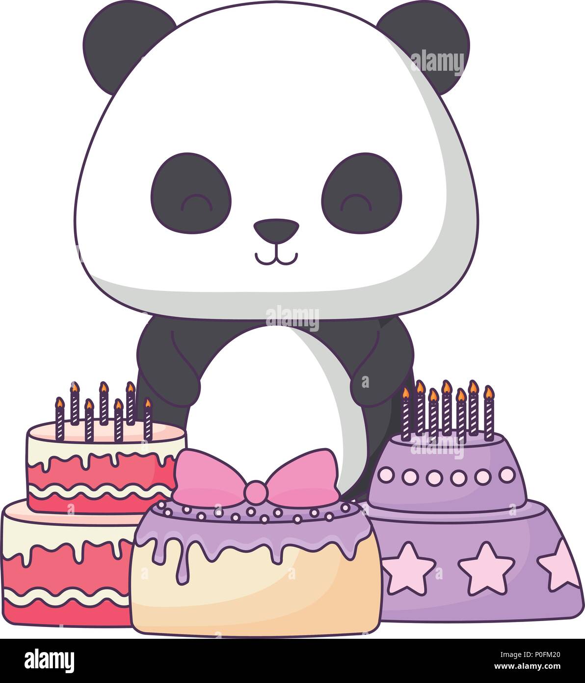 Panda cake Stock-Vektorgrafiken kaufen - Seite 2 - Alamy