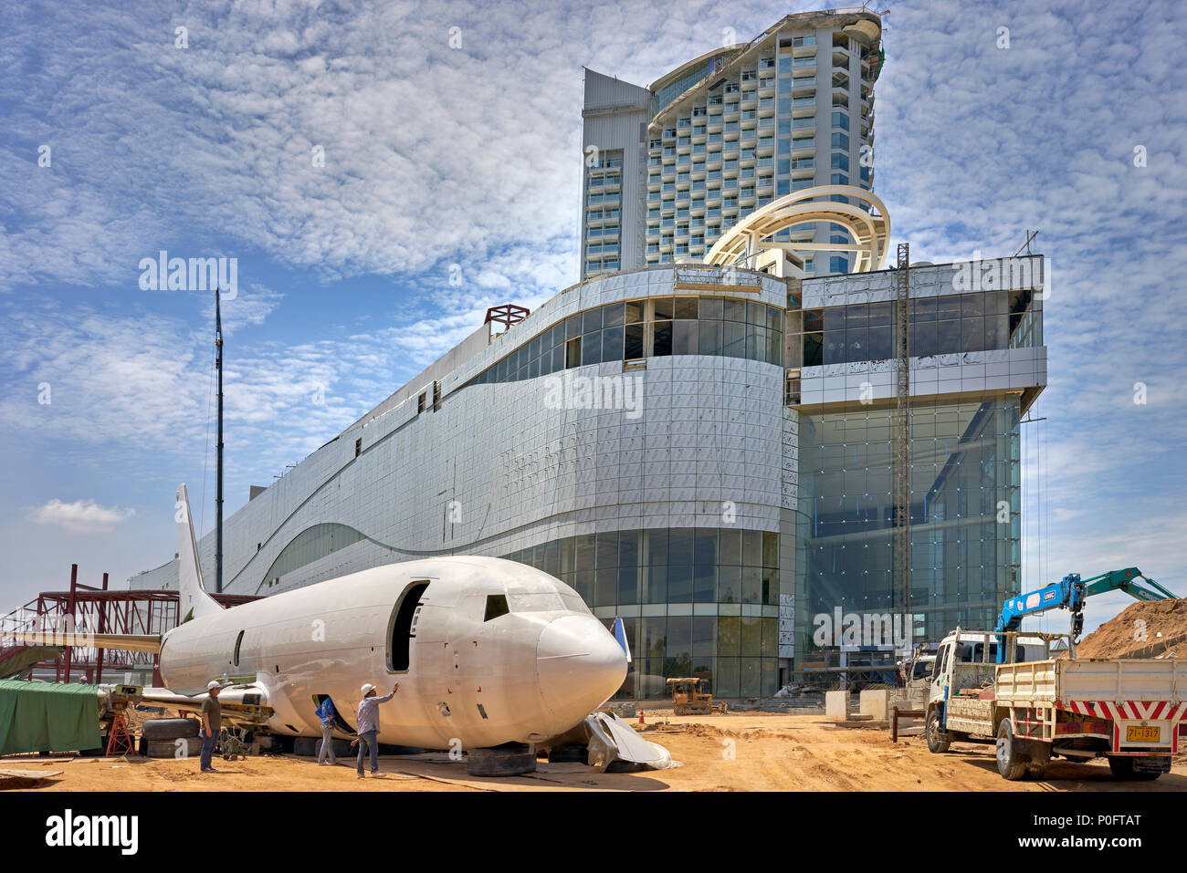 Baustelle, Thailand, Stift 21 Shopping Mall, Pattaya, Südostasien Stockfoto