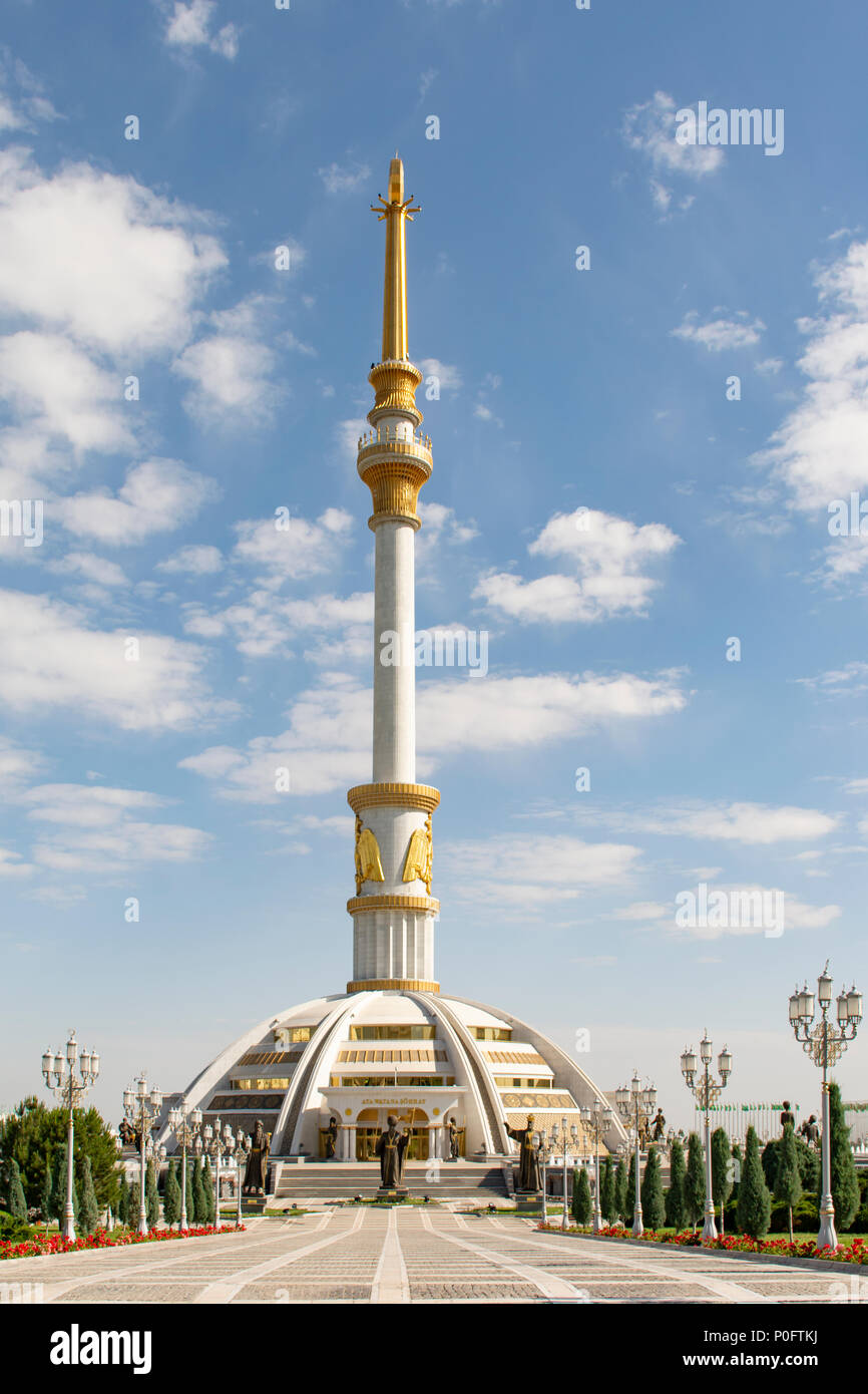 Independence Monument, Aschgabat, Turkmenistan Stockfoto