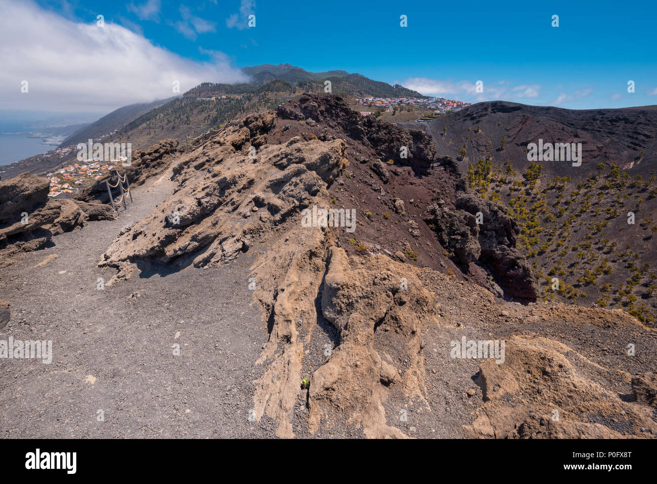 San Antonio Vulkan auf der Insel La Palma, Kanarische Inseln, Spanien. Stockfoto