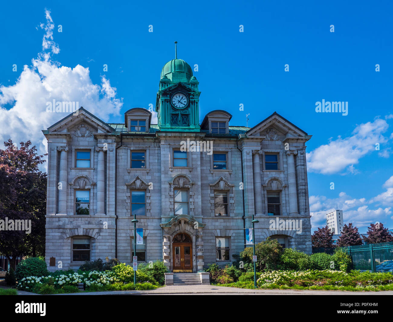 Hafen von Quebec Corporation, Zoll Gebäude, Quebec, Kanada. Stockfoto