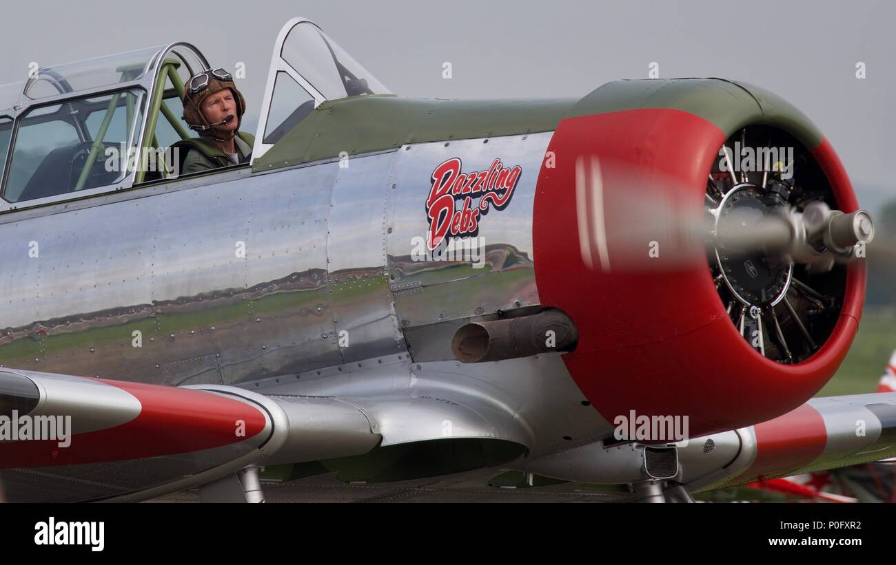 Harvard T-6 Mk.4 (G-CJWE) im Jahr 1952 an der kanadischen Auto gebaut und Gießerei Stockfoto