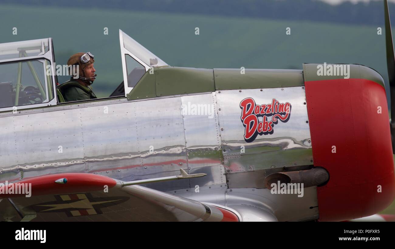 Harvard T-6 Mk.4 (G-CJWE) im Jahr 1952 an der kanadischen Auto gebaut und Gießerei Stockfoto