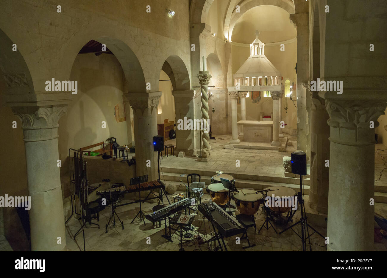 Warten auf die Carmina Burana Konzert Stockfoto