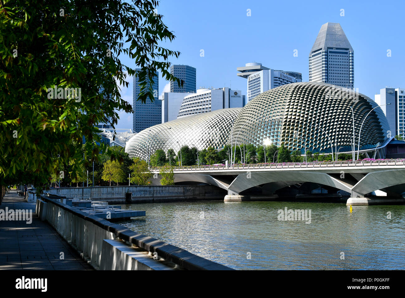 Esplanade - Theatres on the Bay, Singapur Stockfoto