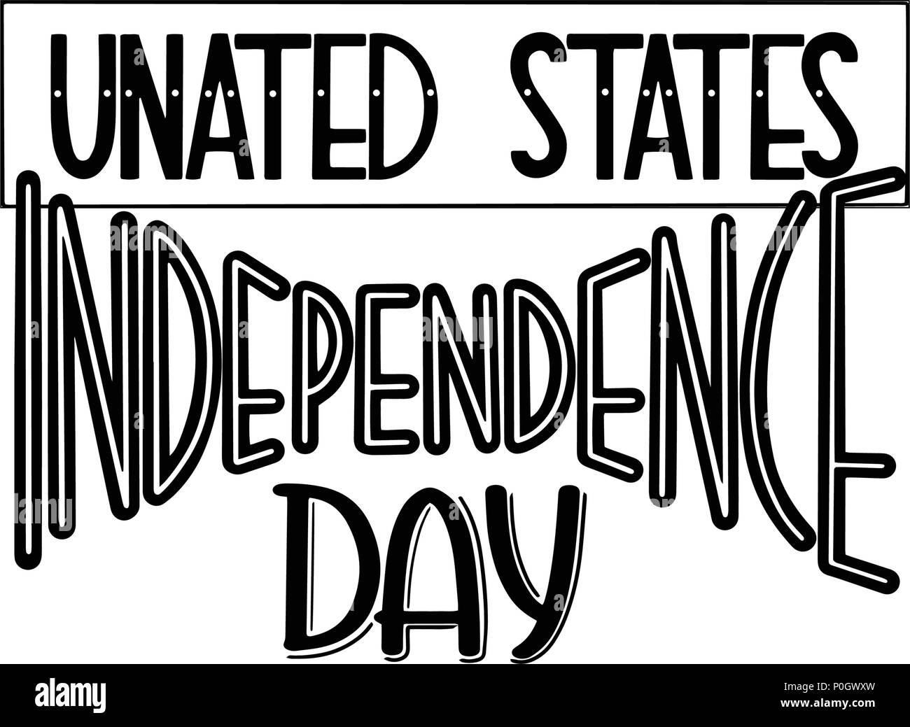 Juli 4. USA Independence Day. Vektor Elemente für Einladungen, Poster, Grußkarten. T-shirt Design Stock Vektor