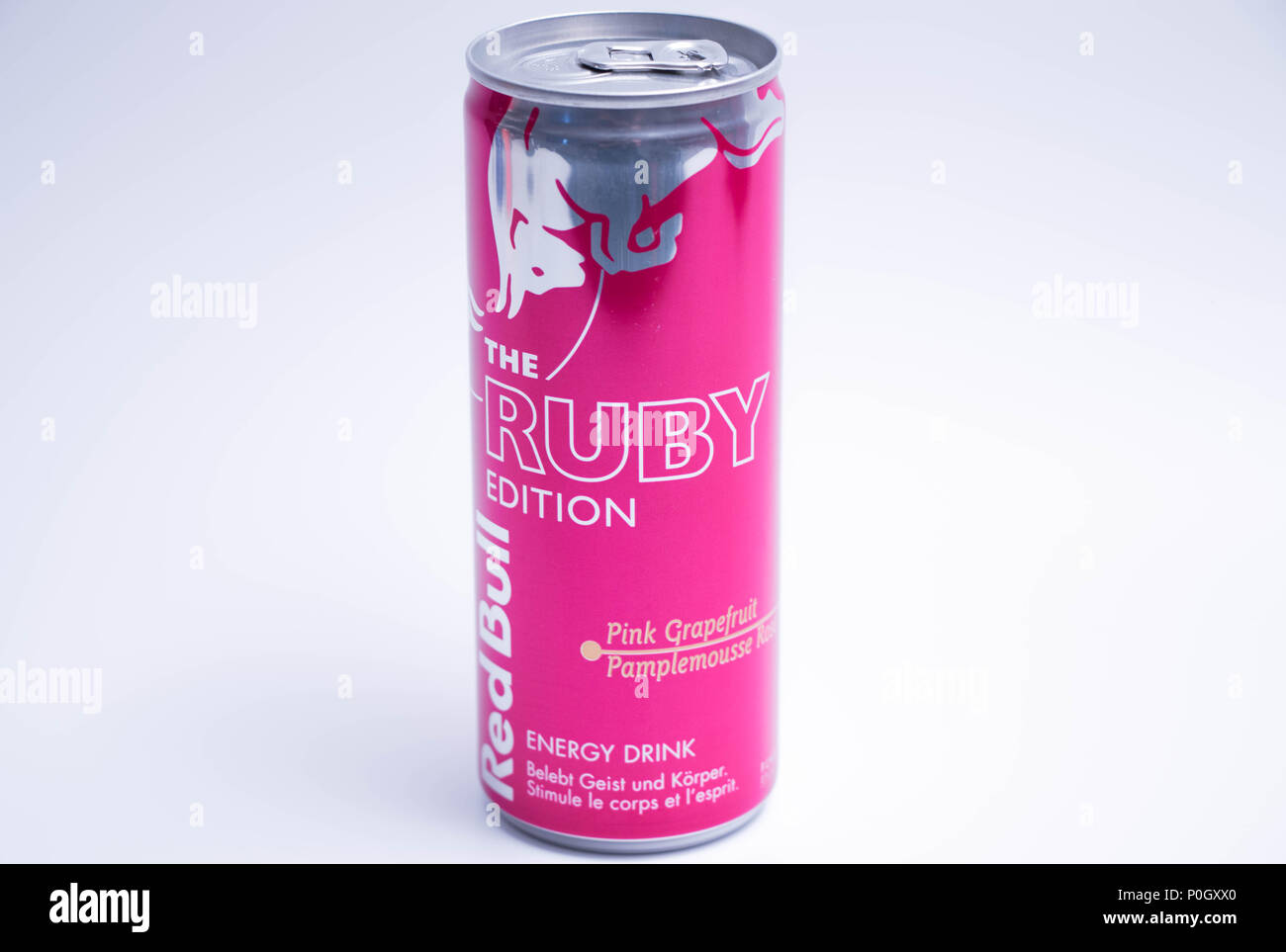 Red Bull limited edition pink Ruby Grapefruit Stockfoto