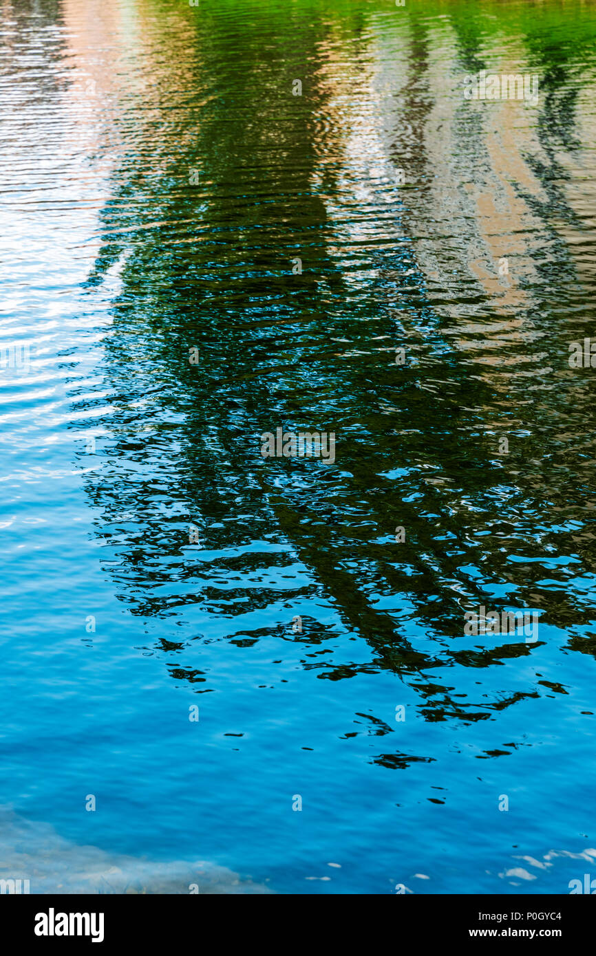Wellen im See erstellen abstrakten Mustern; South Central Florida, USA Stockfoto