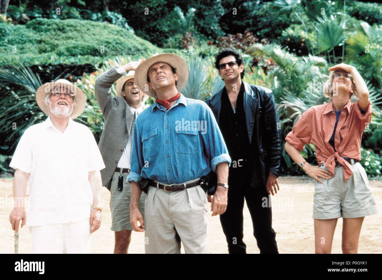 Original Filmtitel: Jurassic Park. Englischer Titel: Jurassic Park. Regisseur: Steven Spielberg. Jahr: 1993. Stars: Richard Attenborough, Jeff Goldblum, Laura Dern, Sam Neill. Credit: AMBLIN/Universal/SCHLIESSEN, MURRAY/Album Stockfoto
