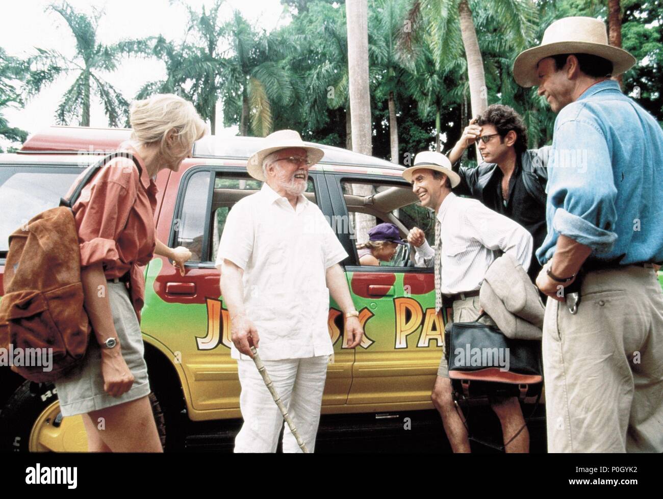 Original Filmtitel: Jurassic Park. Englischer Titel: Jurassic Park. Regisseur: Steven Spielberg. Jahr: 1993. Stars: Richard Attenborough, Jeff Goldblum, Laura Dern, Sam Neill. Credit: AMBLIN/Universal/SCHLIESSEN, MURRAY/Album Stockfoto