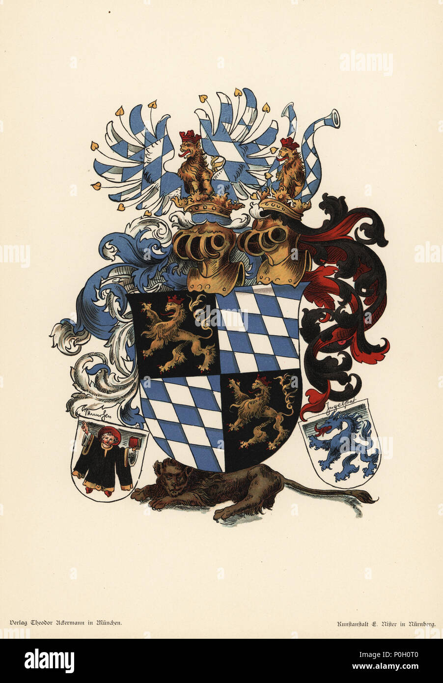 Wappen Der Region Pfalz Bayern Pfalzbayer Wappen Wappen Von Bayern Fusele En Bande D Argent Et