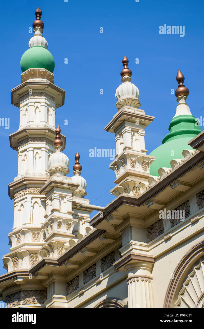 Die Moschee mit grünen Kuppeln in Kolkata, Indien ein Anblick Stockfoto