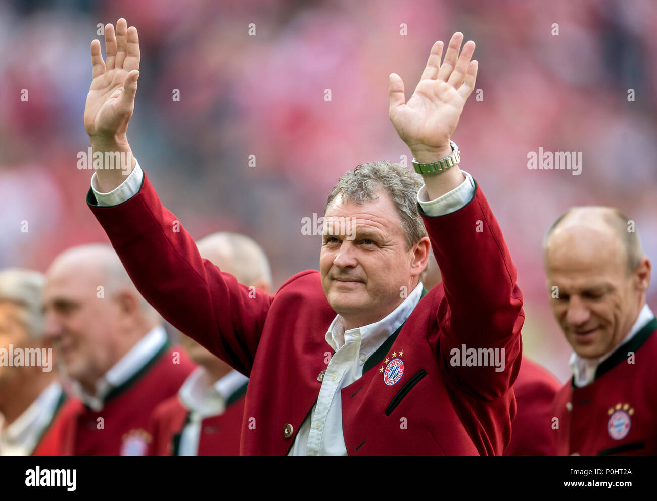 12. Mai 2018, Deutschland, München: Fußball, Bundesliga, FC Bayern München gegen den VfB Stuttgart in der Allianz Arena: Roland Wohlfarth. - Keine LEITUNG SERVICE - Foto: Thomas Klausen/dpa-Zentralbild/ZB Stockfoto